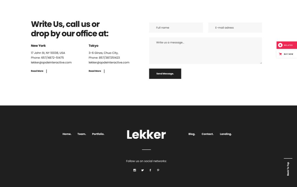 Szablon Wordpress Lekker Theme - Strona internetowa, motyw