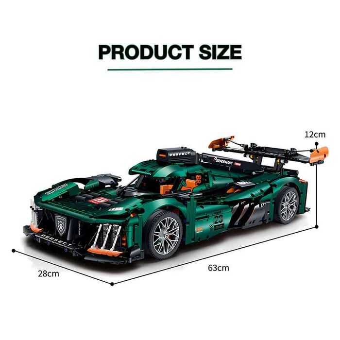 Конструктор Technic Peugout 9X8. Масштаб 1:8. 3986 деталей. У коробці