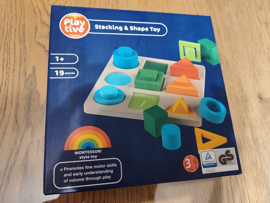 Drewniana zabawka geometryczna