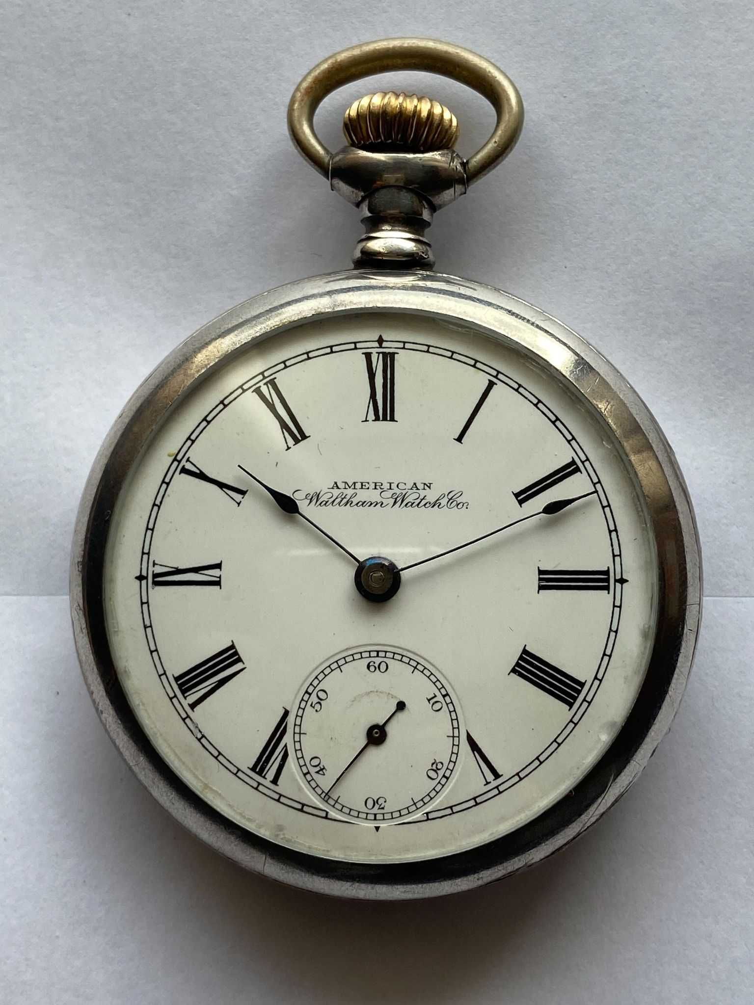 Relógio de Bolso Antigo American Waltham Watch Co.