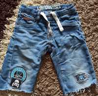 Jeansowe spodenki szorty na lato dla chłopca jeansy r 110
