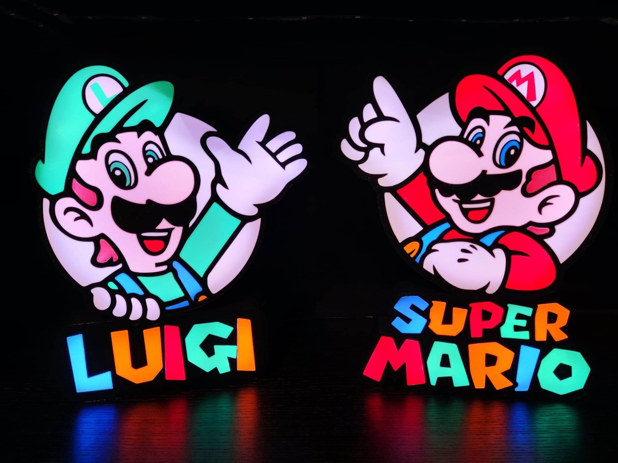 Candeeiro led Super Mário  e Luigi