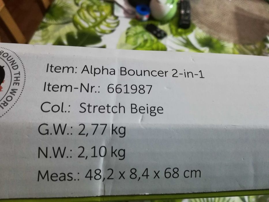 Leżaczek bujaczek Hauck Alpha Bouncer 2 w1