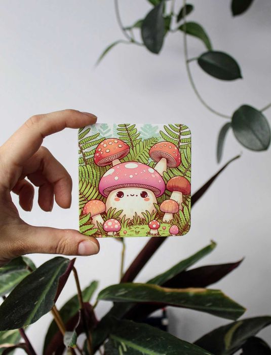 Podkładka pod kubek Wesoły muchomor grzybek