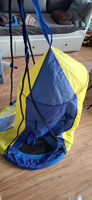 Bocianie gniazdo z namiotem,  huśtawka