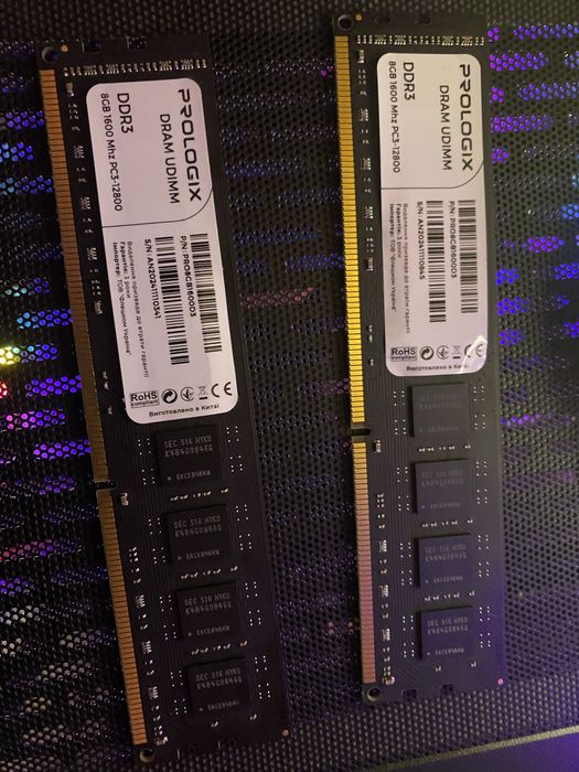 Оперативная память prologix ddr3 16gb цена за 2 планки