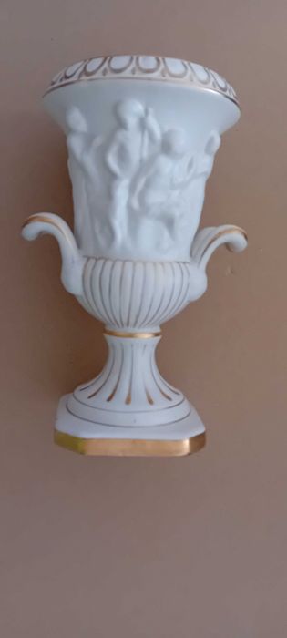 Jarra Faiança Portuguesa Alcobaça OAL marcada na base 23 cm