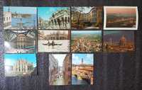 11 postais, Itália. Veneza, Florença, Milão, S.Gimignano. Envio GRÁTIS