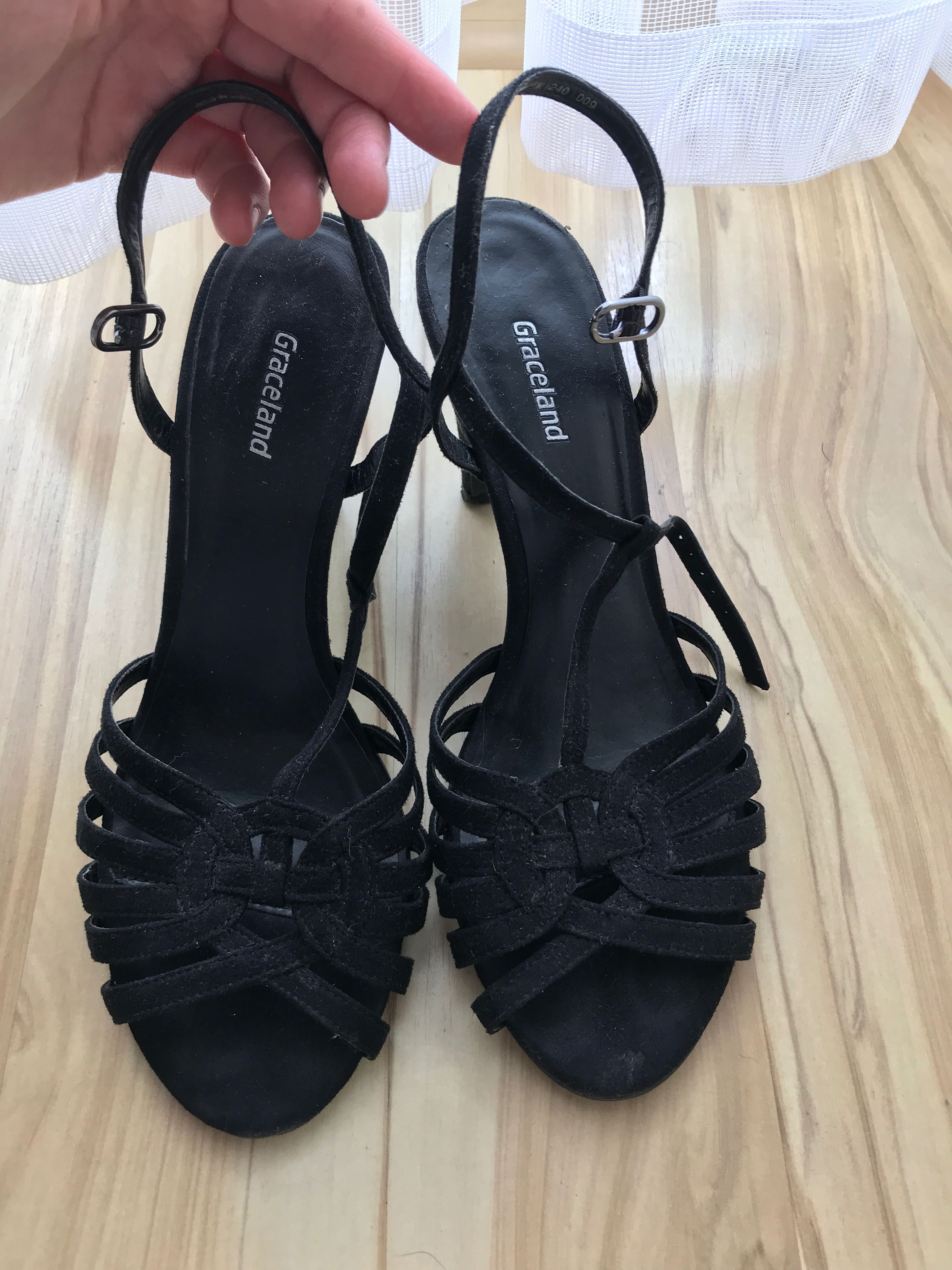 Buty sandały na szpilce Deichmann