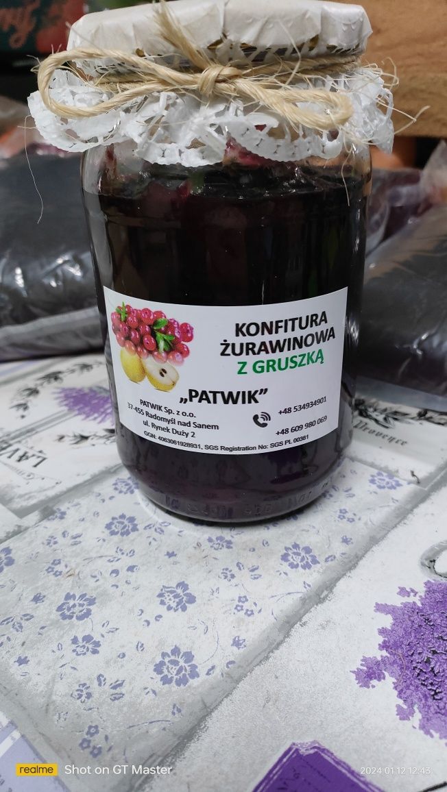 Konfitura żurawinowa