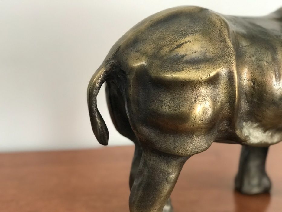 Estátua Rinoceronte em Bronze