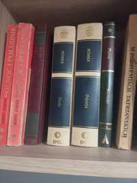 Zestaw książek- atlasy, słowniki, literatura