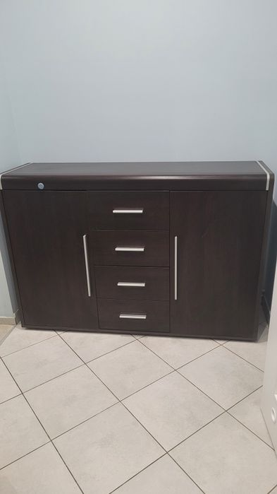 Komoda wenge szuflady półki