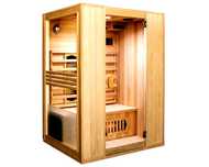Sauna Infrared Rimini Surowa promienniki kwarcowe 2 osobowa