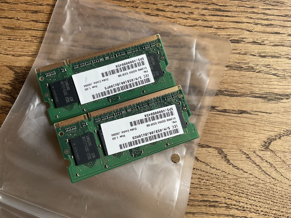 Samsung ddr2 512mb 2szt