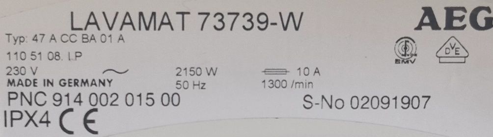 Pralka AEG 7kg z transportem,Gwarancja