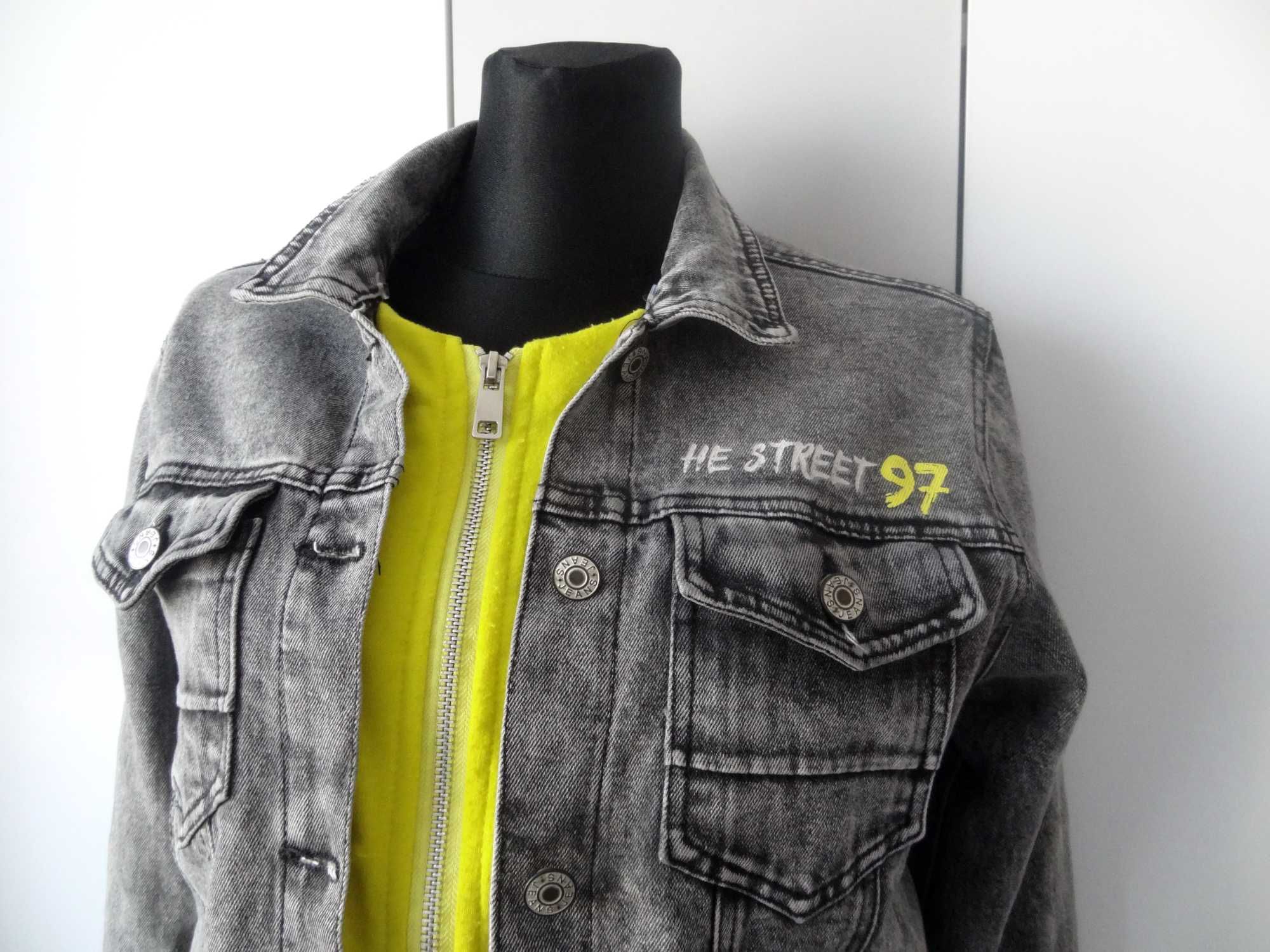Młodzieżowa kurtka/bluza jeans Happy House rozm. 170/176 cm.