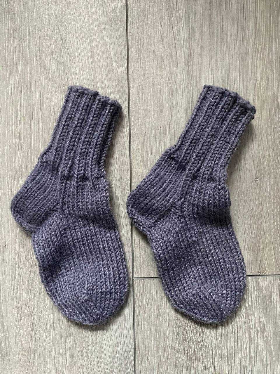 В'язані дитячі шкарпетки (носки). Розмір 14-15см, 18-20 см