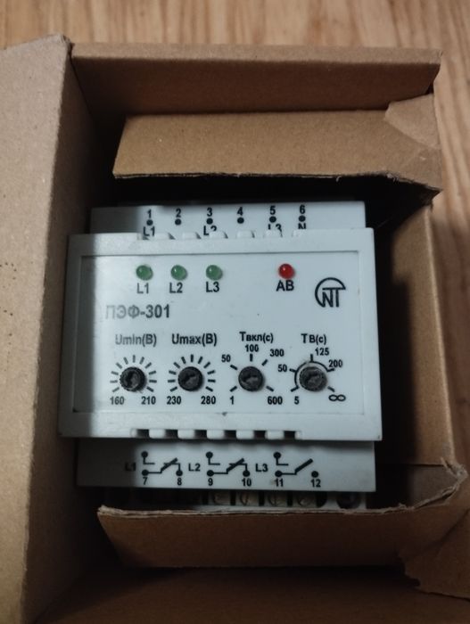 ПЭФ-301 електронний перемикач фаз