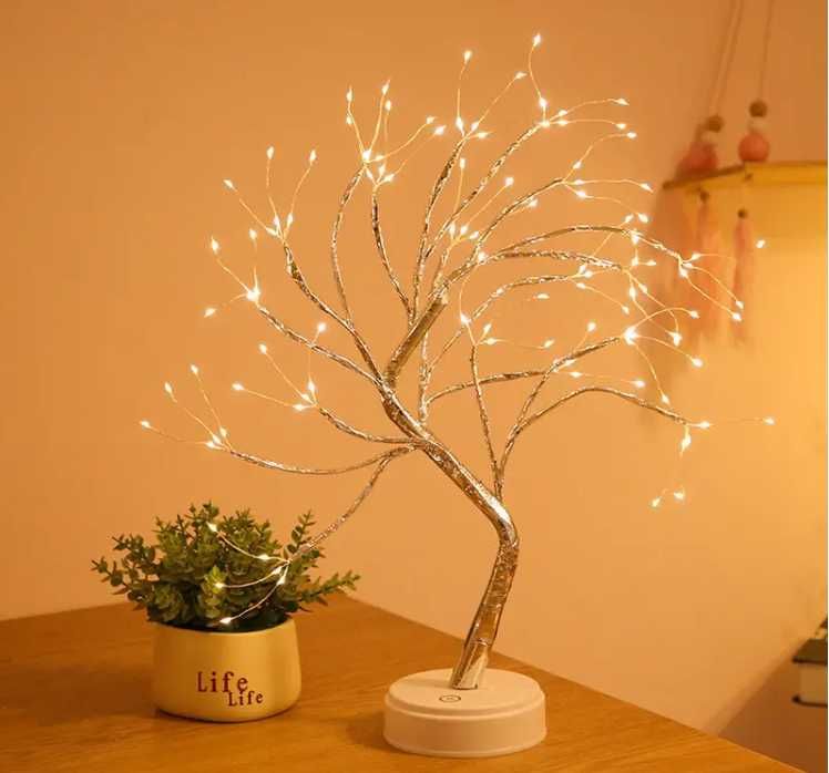 Декоративное дерево светильник-ночник Bonsai led tree light h20in N1