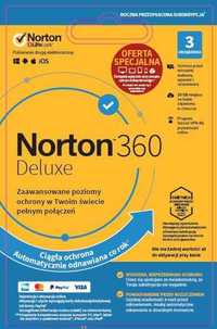 Norton 360 Deluxe 25GB 3 Urządzenia/1 Rok Attach Kod aktywacyjny