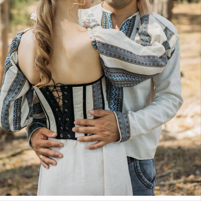 Вишитий корсет зі знімними рукавами. Вишиванка. Український. Етно.