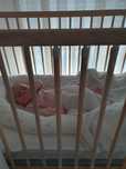 Cama de bébé com colchão + fraldário