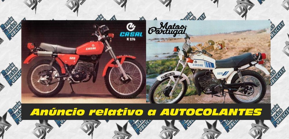 Autocolantes para Casal K 276 versão branca ou vermelha
