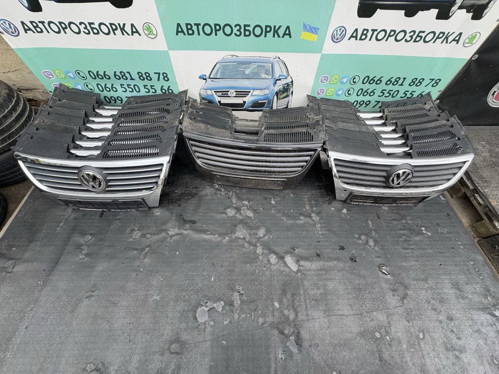 Решітка радіатора переднього бампера пассат б6 volkswagen passat b6