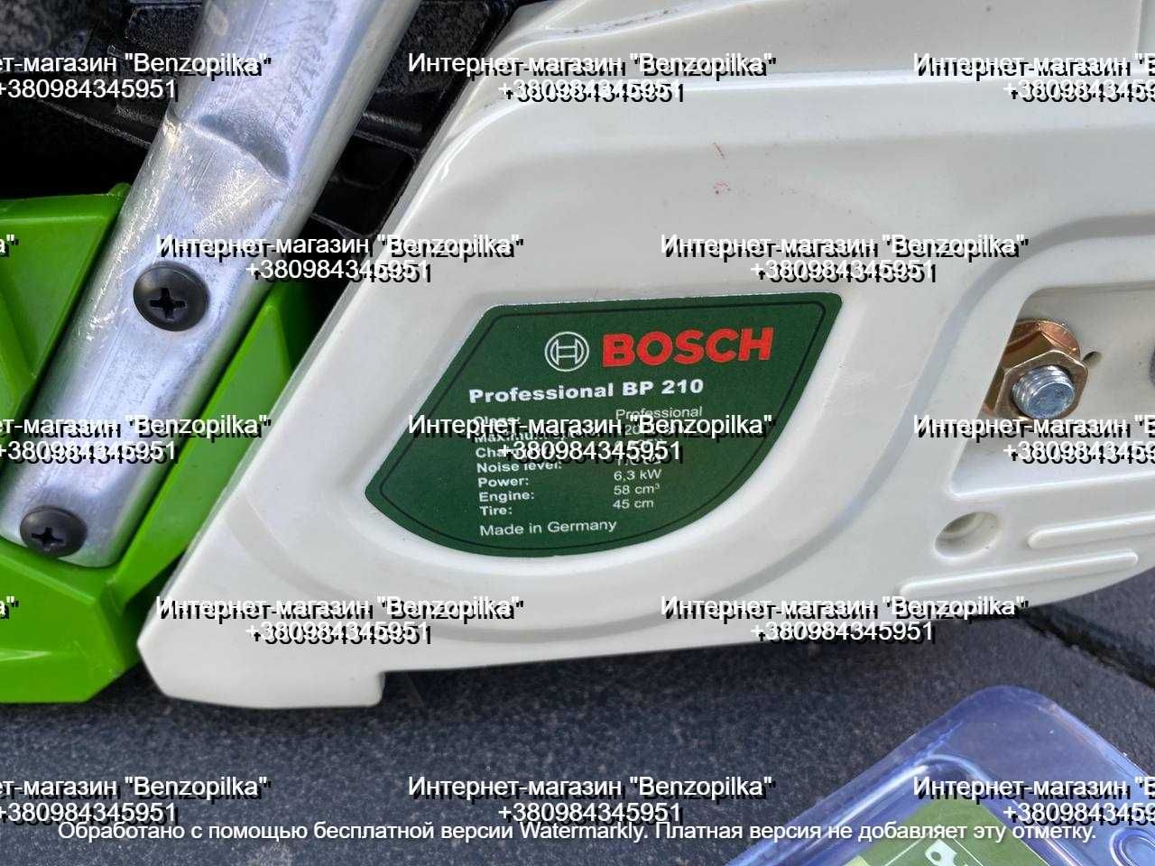 МОЩНАЯ! Бензопила BOSCH BP 210 (шина 40 або 45 см, 6.3 кВт)