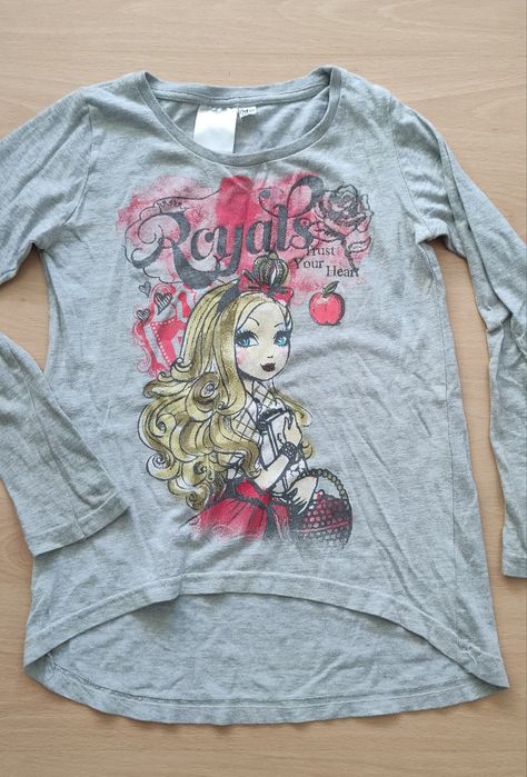 Bluzka Royals Ever after high Apple White r.122-128 A1