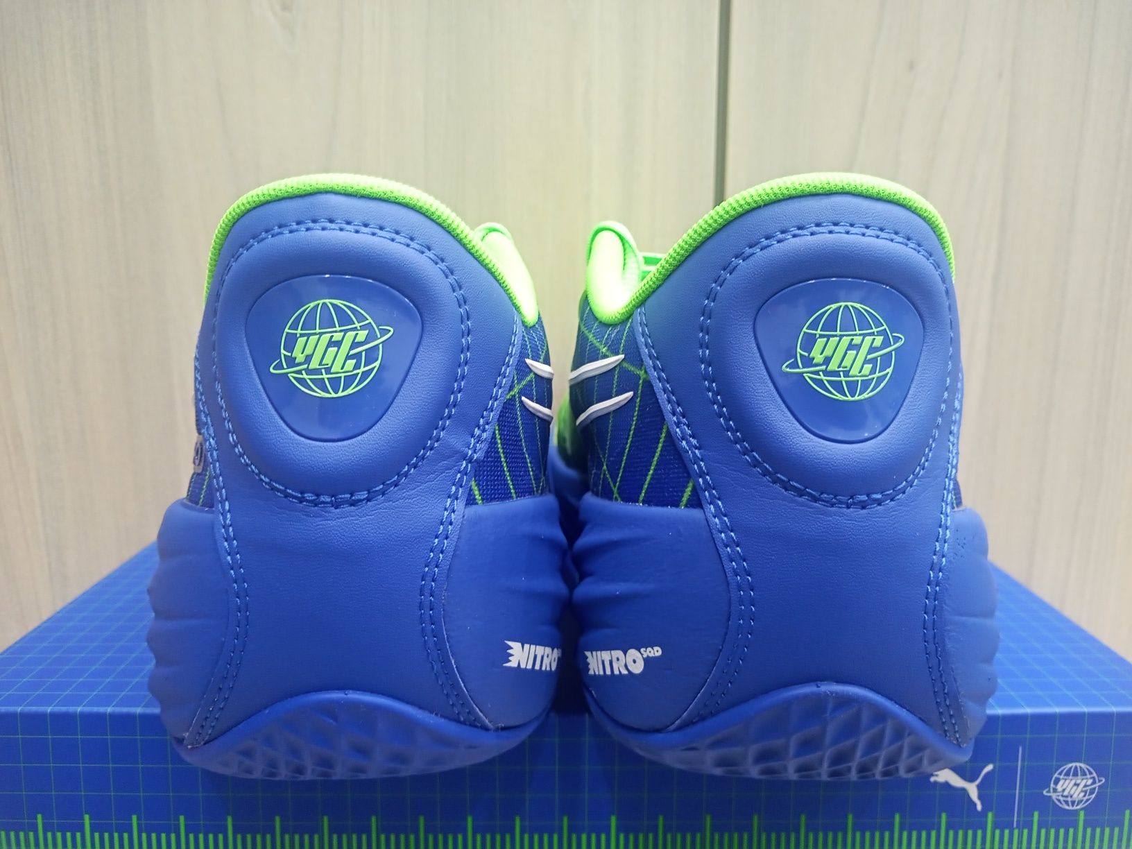 Buty Puma All-pro Nitro Jaylen Brown r.43 niebiesko-zielone