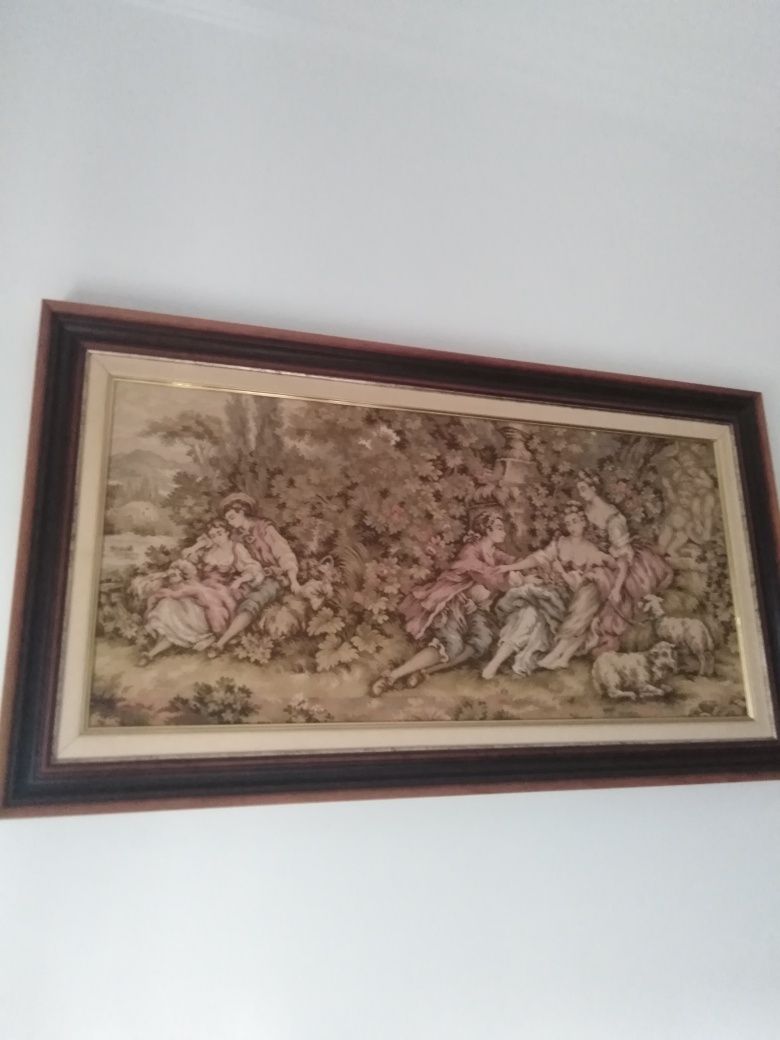 Quadro em mogno imagem em tela