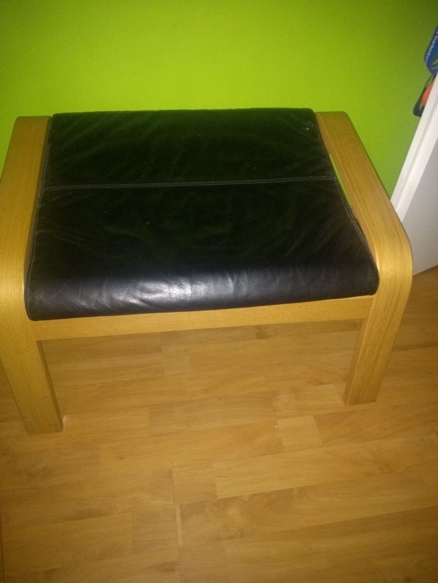 Fotel IKEA + podnóżek