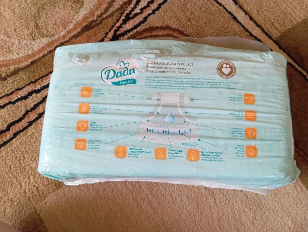 Pampersy 3 Dada 4-9 kg dla dzieci