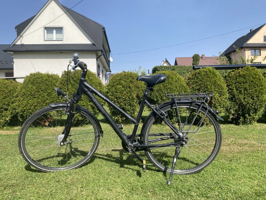 Czarny rower miejski okazja