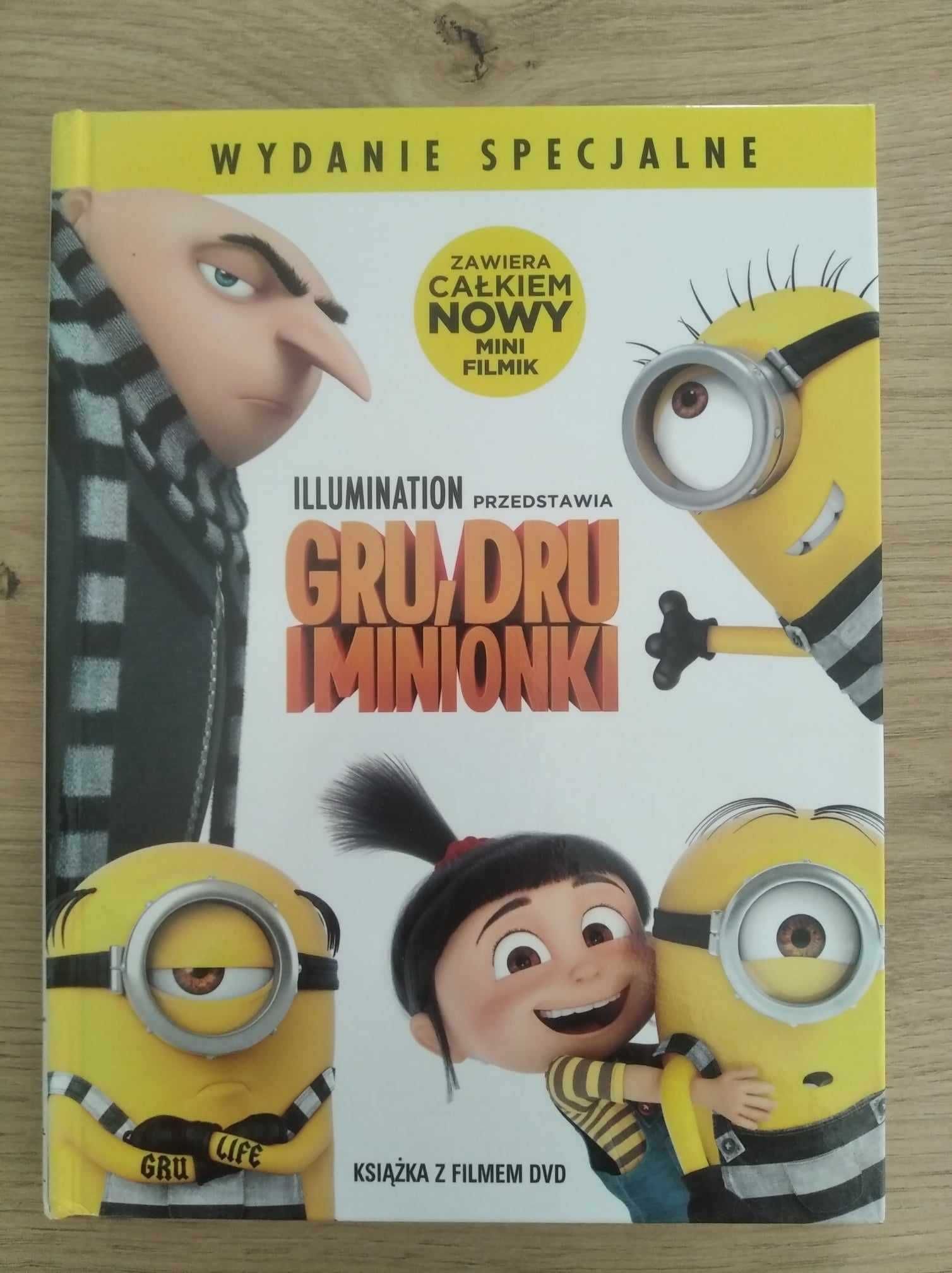 Gru, Dru i Minionki książka z filmem DVD
