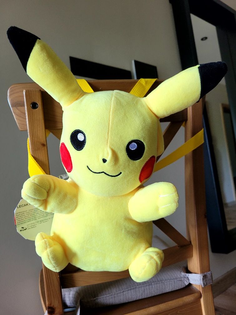 Plecak pluszak 40cm Pikachu pokemon do przedszkola