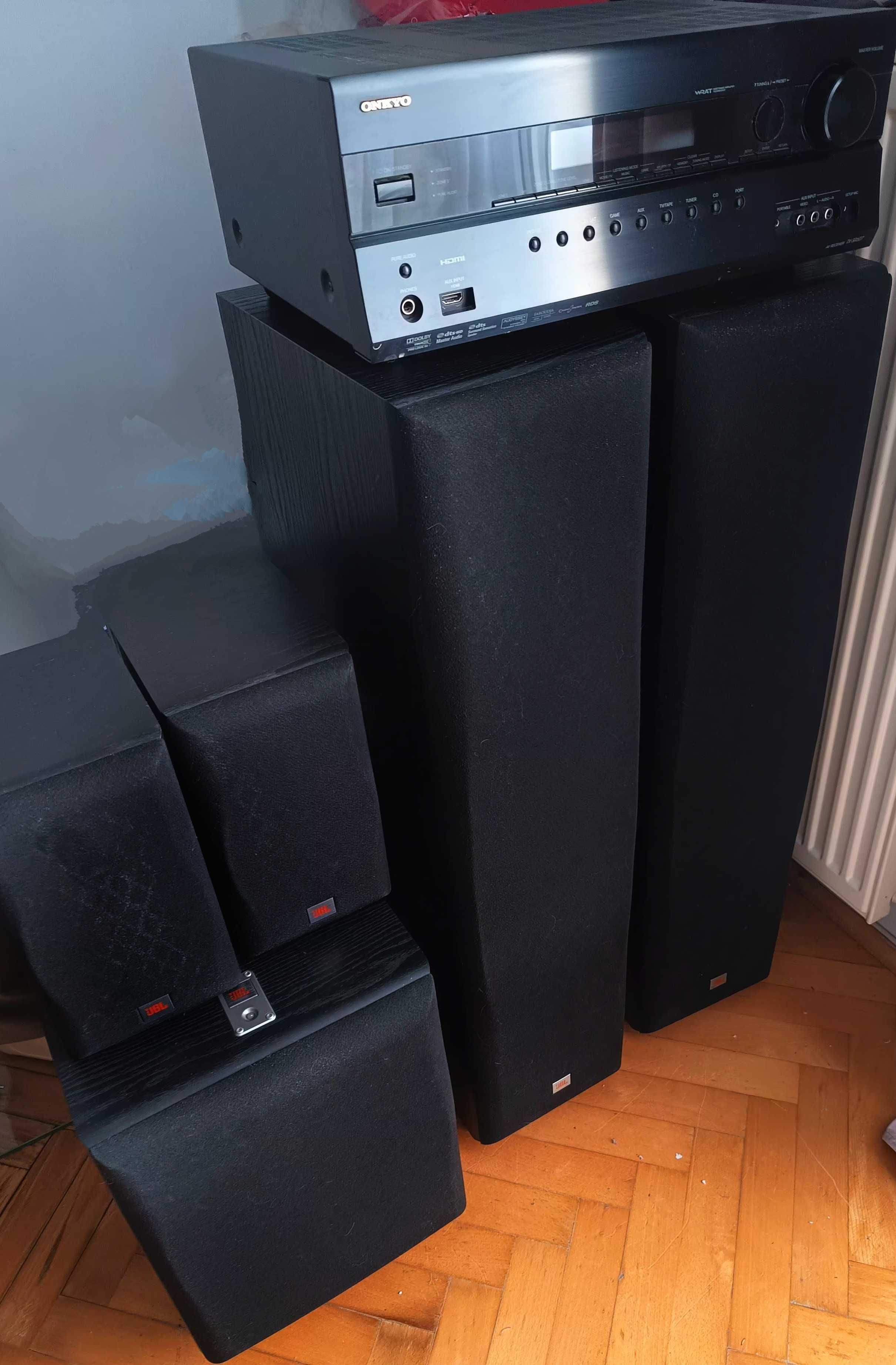 Zestaw głośników JBl Series S + amplituner Onkyo