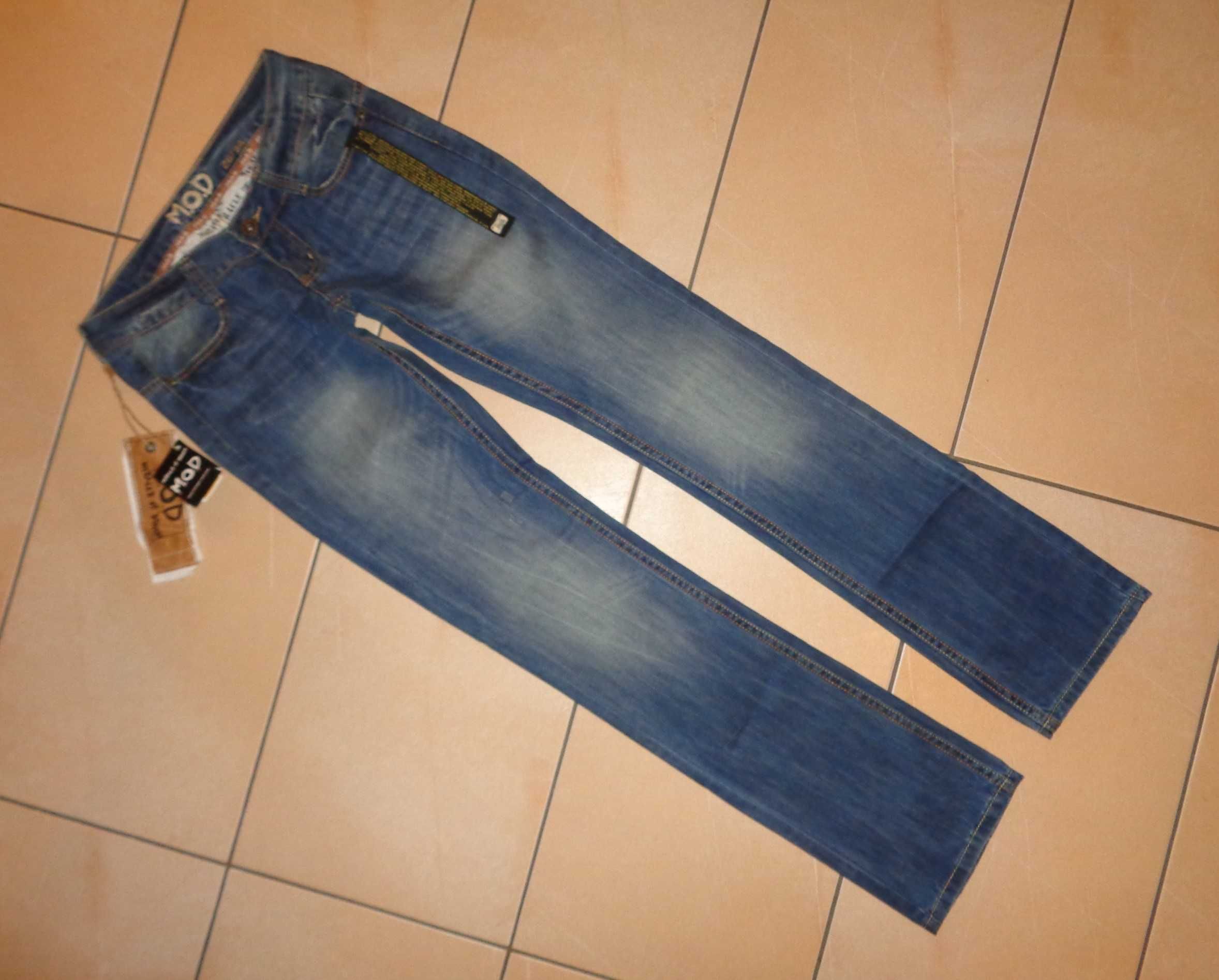 M.O.D. Miracle of DENIM oryg. niebieskie spodnie jeansowe NOWE r 26/34