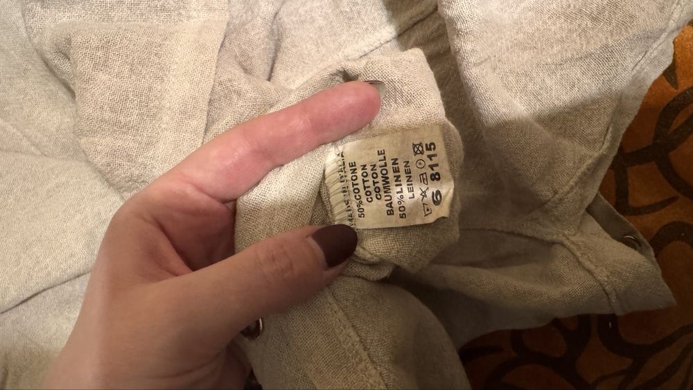 Блуза натуральна (льон+бавовна) XXL