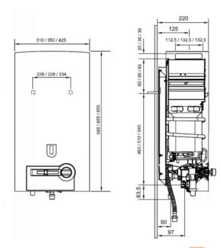 Продам газову колонку Bosch Therm 4000 O W 10-2 P (димохідна)