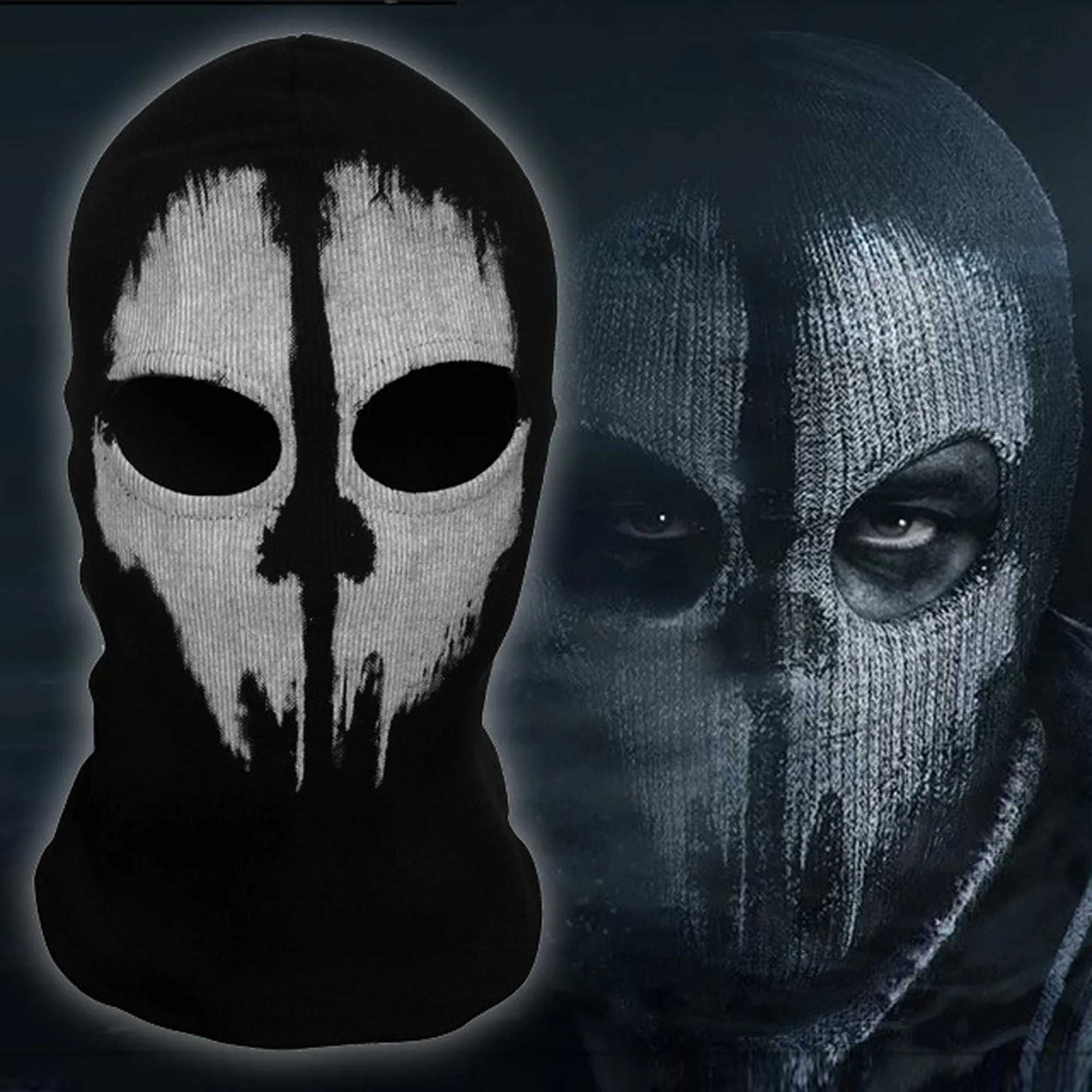 Балаклава терорка привид Ghost Call of Duty маска підшоломник