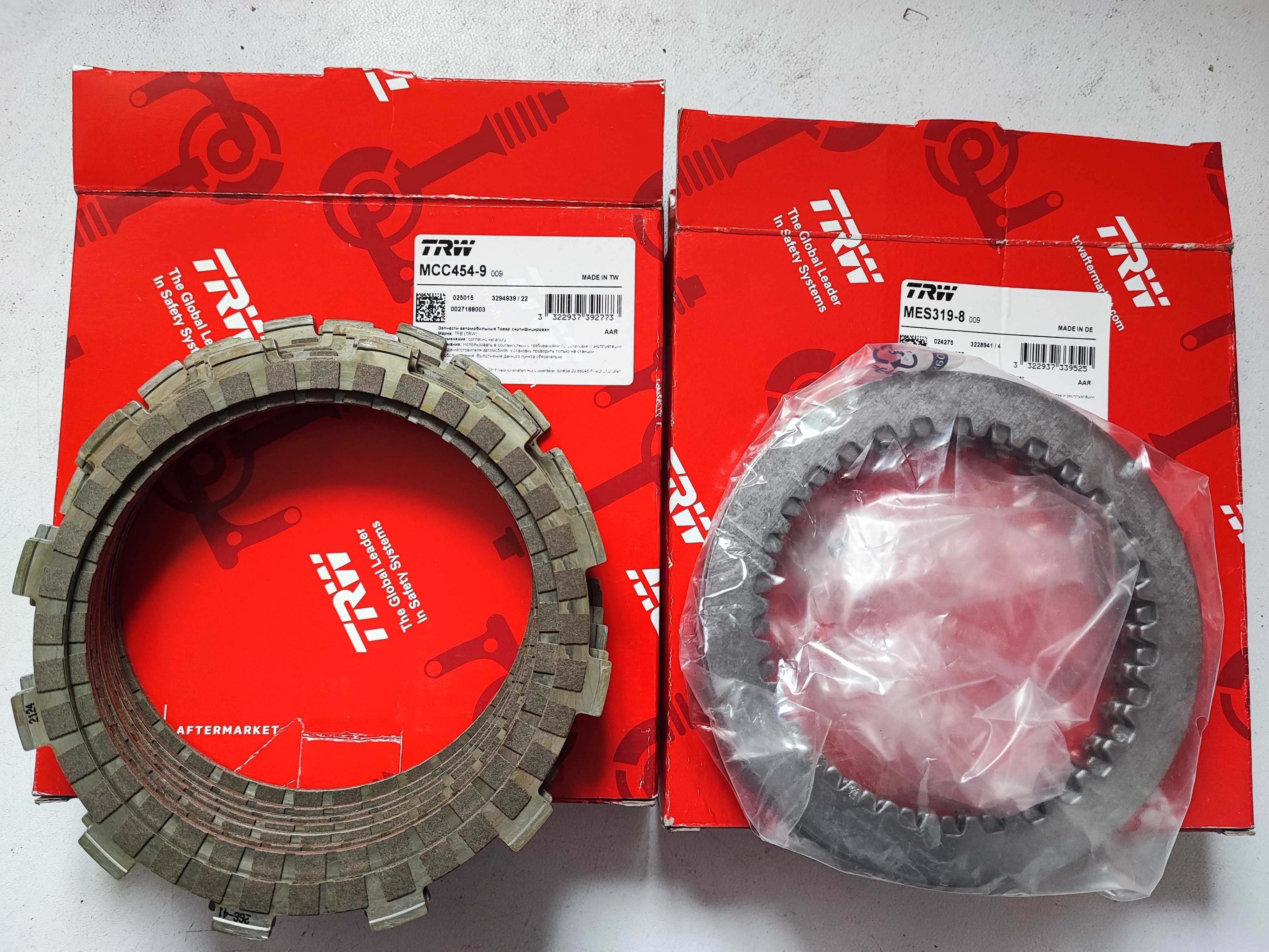 Discos e espaçadores metalicos de embraiagem TRW novos para Yamaha