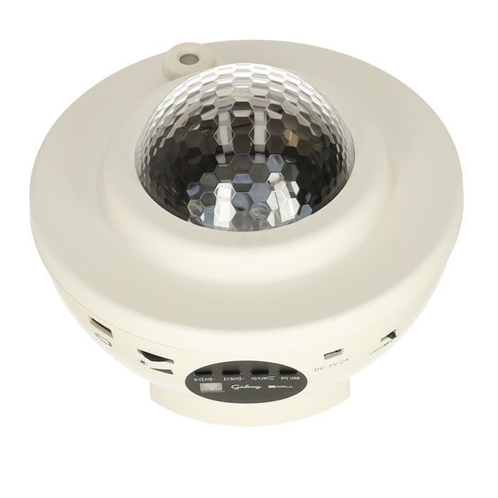 projektor gwiazd rzutnik lampka nocna głośnik bluetooth biała