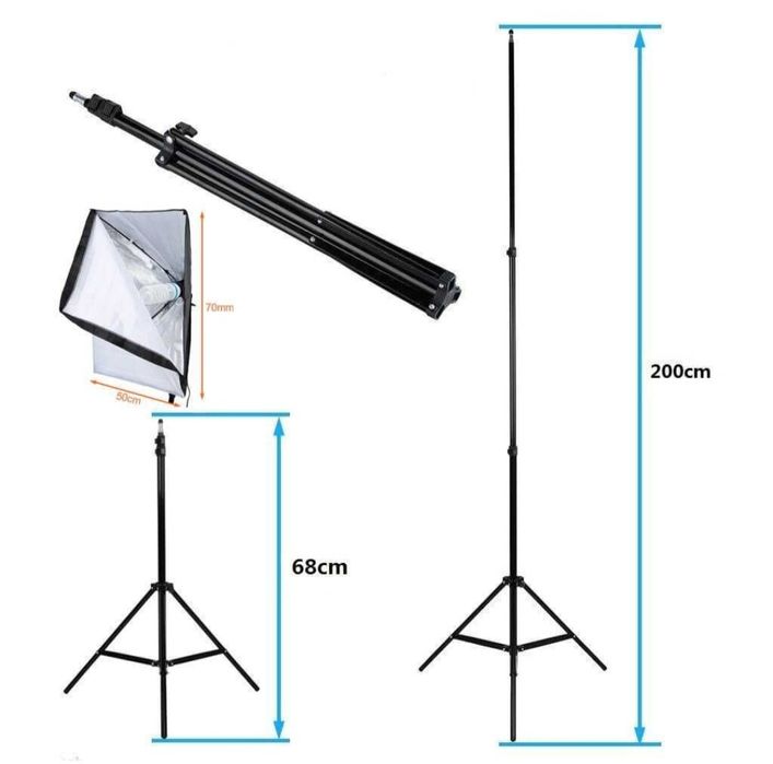 Iluminação Estúdio Fotografia profissional softbox 270w