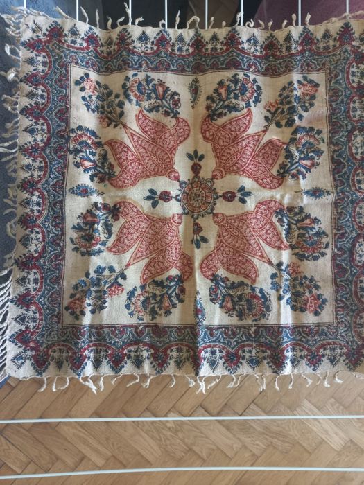 Perski dywan ręcznie tkany z Isfahanu, 50x50 cm, Akhajan Biriandi