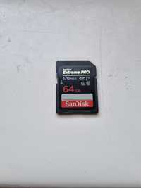 Sandisk 64GB SD SDXC Extreme Pro UHS-3 170MBs