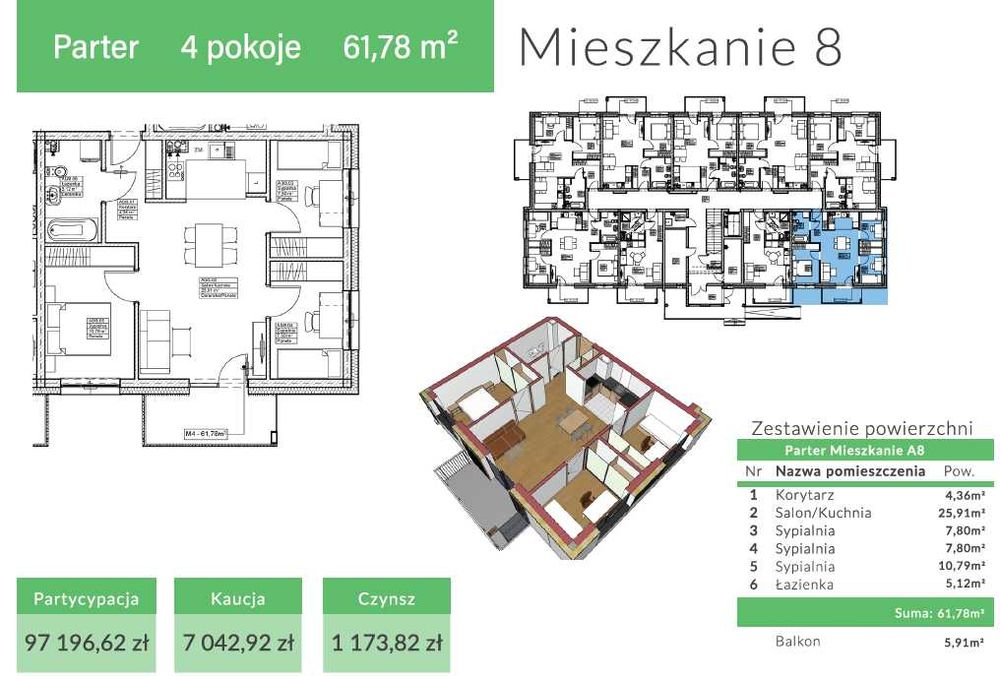 Najem długoterminowy z opcją wykupu! Niski czynsz! Dostępne od III/26!