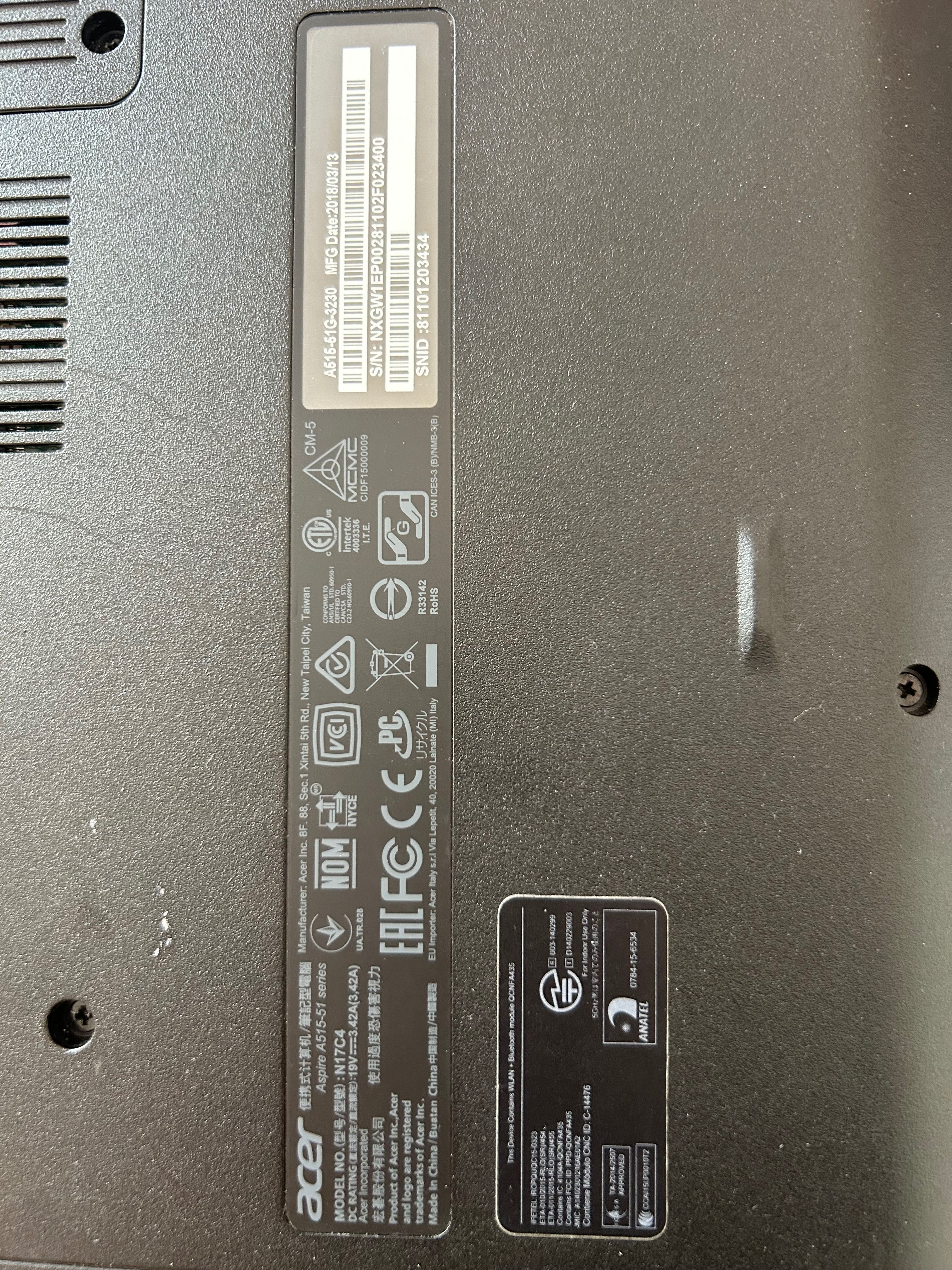 Laptop ACER Aspire A515-51